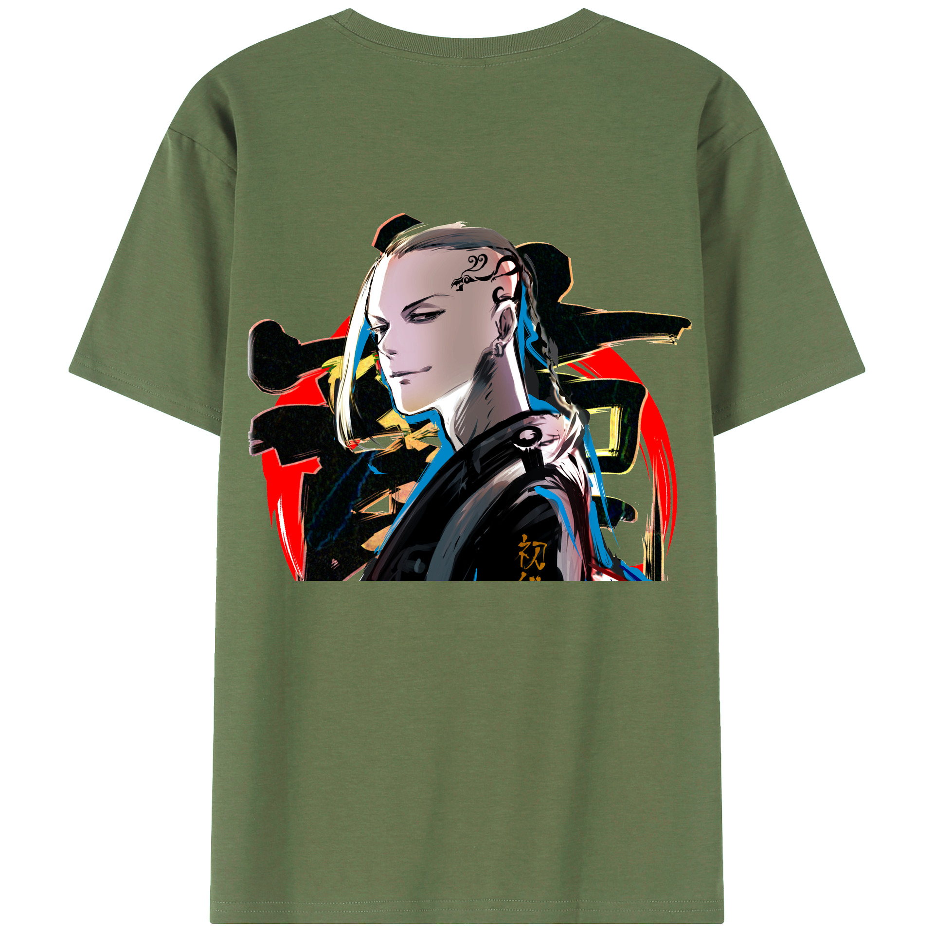 （画像用） 東京リベンジャーズ Tokyo Revengers 綿100％ メンズ半袖Tシャツ（バックプリント） 通気性